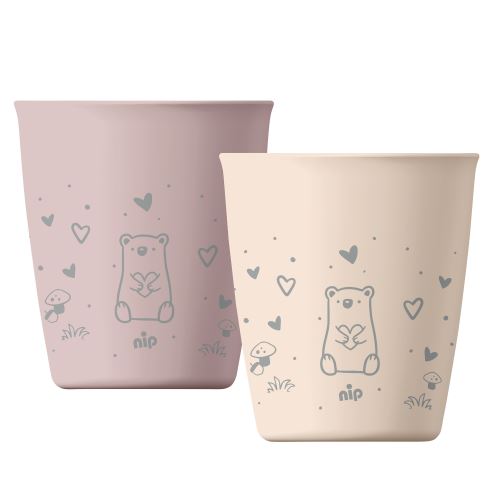 NIP PREMIUM line kalíšok, 12m+, 2ks, pink (3)