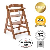 Hauck Alpha+ dřevěná židle, walnut