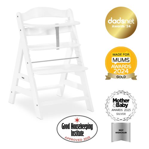 Hauck Alpha+ dřevěná židle, white (17)
