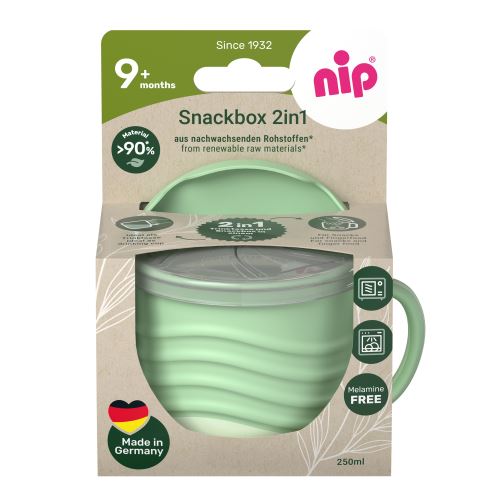 NIP PREMIUM line snackbox 2v1, 1ks, 9m+, green (4)