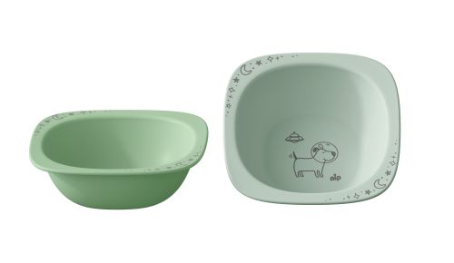 NIP NATURE line miska, 4m+, 2ks, green (3)