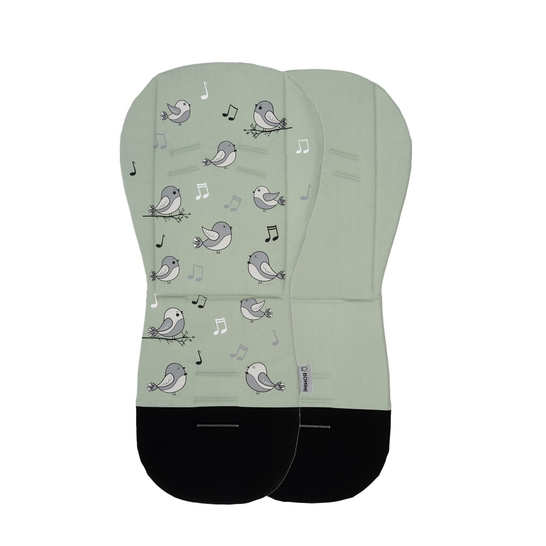 Bomimi ADA Podložka do kočárku BIRDIES zelená