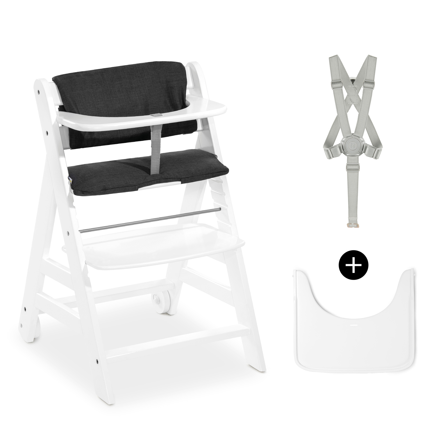 Hauck beta+ b dřevěná židle, white