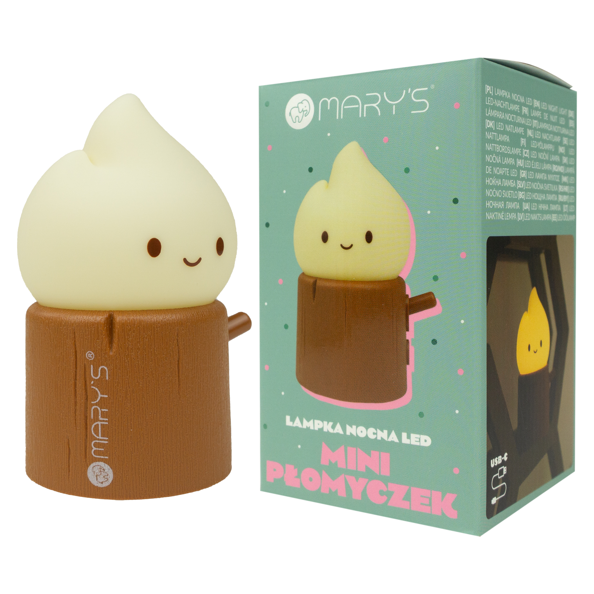 Mary's LED noční lampička - mini plamínek