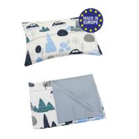 Bomimi POVLEČENÍ 120x90 (peřinka + polštářek) AUTÍČKA, MODRÁ