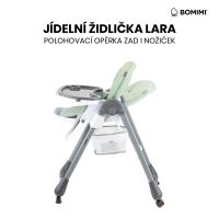 Bomimi LARA jedálenská stolička green (7)