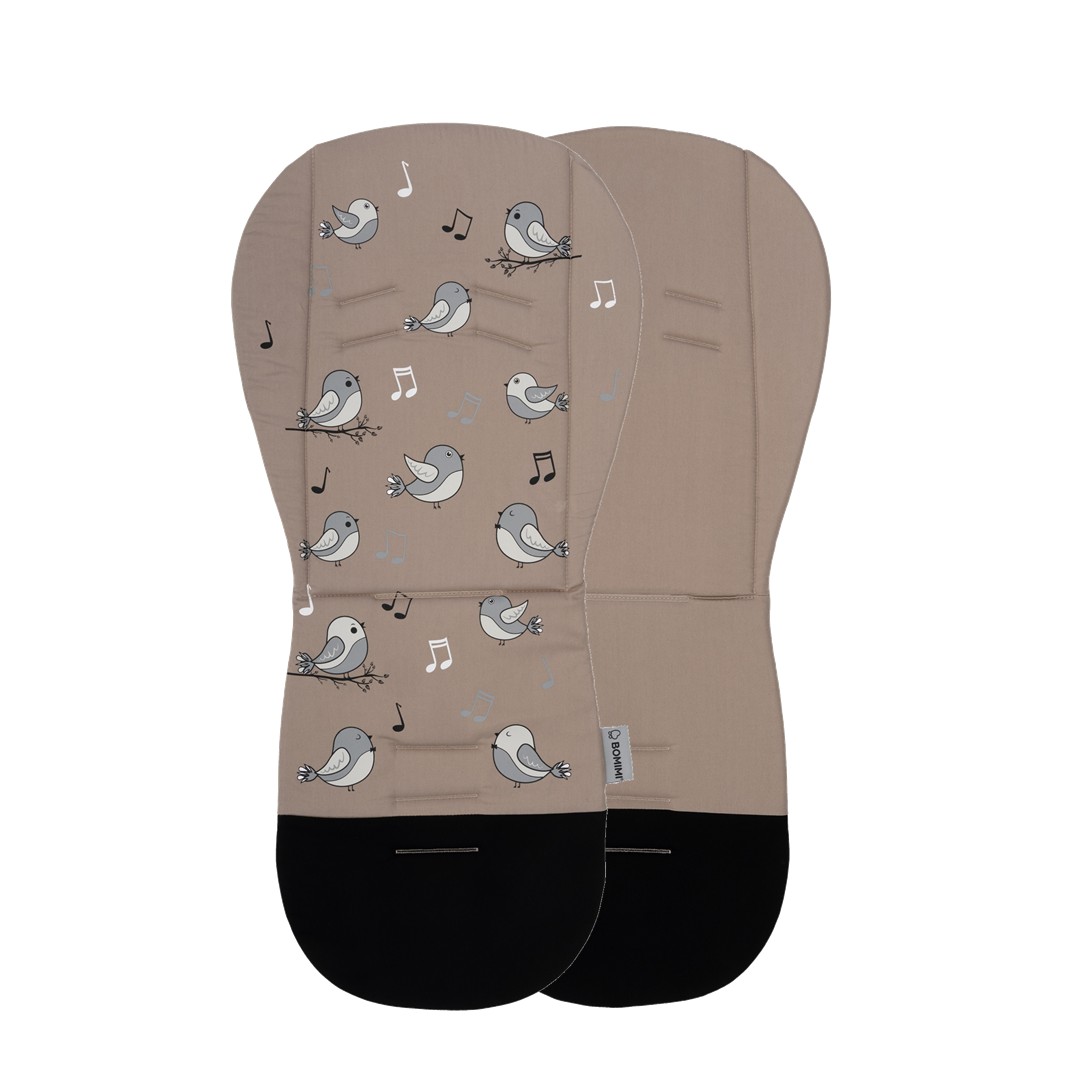 Bomimi ADA Podložka do kočárku BIRDIES béžová