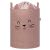 Sipo Koš na hračky Premium Bouclé se šňůrkou / 43 l, Cat (Pink)