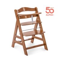 Hauck Alpha+ dřevěná židle, walnut