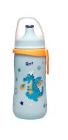NIP Kids cup fľašu s náustkom PP, 330 ml, chlapec (2)